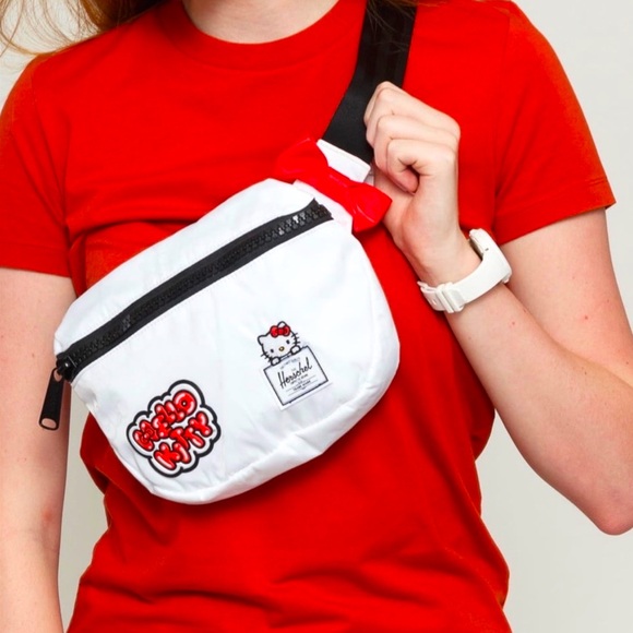 Hello Kitty Handbags - Herschel Hello Kitty Bag 45th Anniversary Fanny Pack Sanrio Waist Hip Belt New